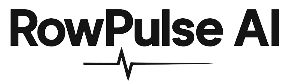 Logo von RowPulse AI mit stilisiertem Datenpuls-Symbol – Plattform für KI-gestützte Tabellenbearbeitung